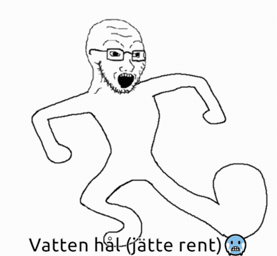 Man With Glasses And Vatten Hal Text GIF