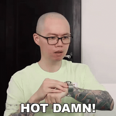 Man With Glasses And Watch Saying Hot Damn GIF