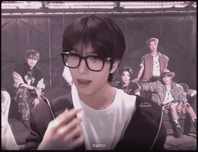 Man With Glasses And White Shirt Saying NCT Dream GIF