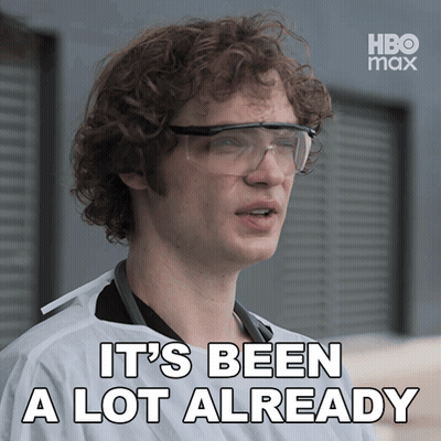 Man With Glasses And White Shirt Says It's Been A Lot GIF