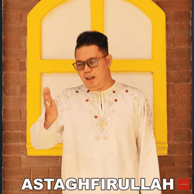 Man With Glasses And White Shirt Yellow Window Astaghfirullah GIF