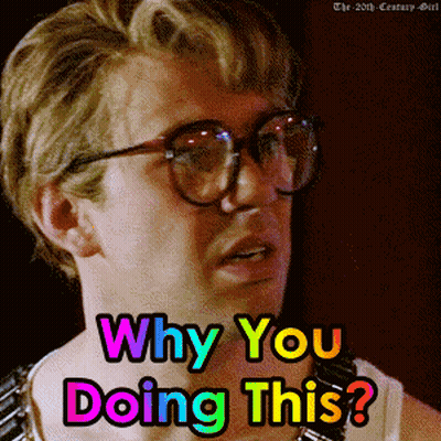 Man With Glasses Asking Why You Doing This GIF