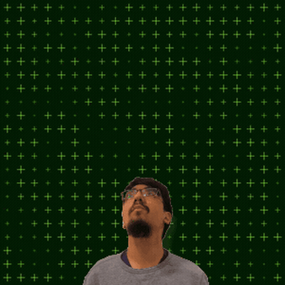 Man With Glasses Beard Green Background 0 4 GIF