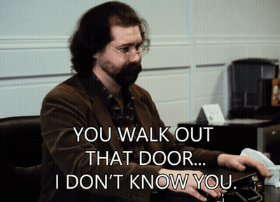 Man With Glasses Beard Saying You Walk Out That Door GIF