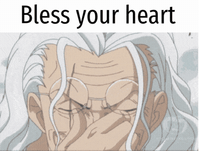 Man With Glasses Covering Face Saying Bless Your Heart GIF