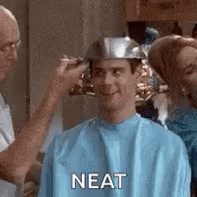 Man With Glasses Cutting Hair With Machine GIF