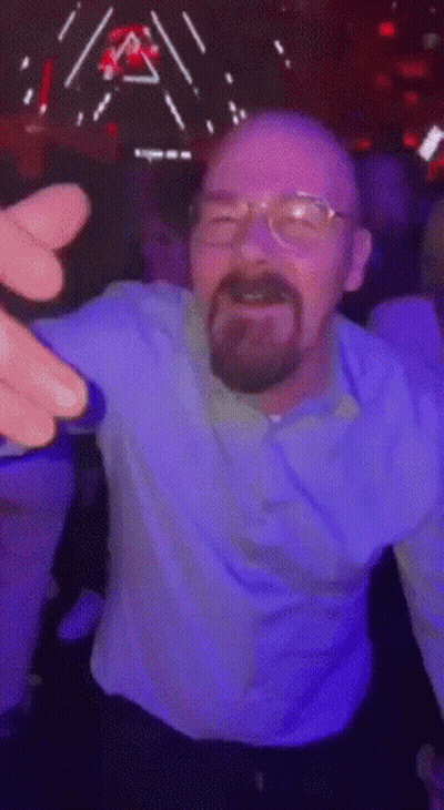 Man With Glasses Dancing In Club GIF