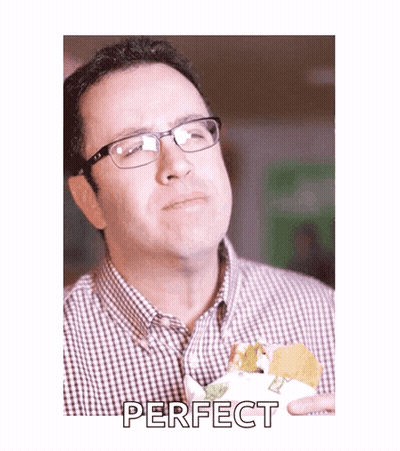 Man With Glasses Eating Sandwich Perfect GIF