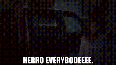 Man With Glasses Fake Mustache Says Herro Everybodyee GIF