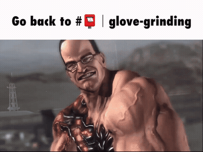 Man With Glasses Go Back To #Glove-Grinding GIF