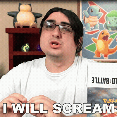 Man With Glasses Holding Box Saying I Will Scream GIF