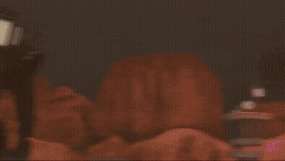 Man With Glasses Holding Gun Blue Light GIF
