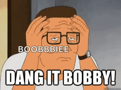 Man With Glasses Holding Head Dang It Bobby GIF