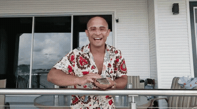 Man With Glasses Holding Money GIF