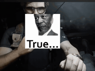 Man With Glasses Holding Picture Saying True GIF