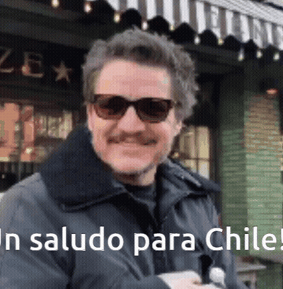 Man With Glasses Holding Red White Blue Star Flag GIF