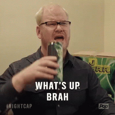 Man With Glasses Holding Soda Can Crying GIF