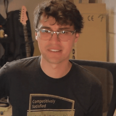Man With Glasses In Black Shirt Says That Is Not Good GIF