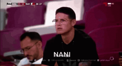 Man With Glasses In Stadium Nani GIF