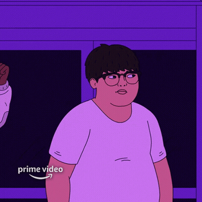 Man With Glasses In White Shirt Saying Prime Video GIF