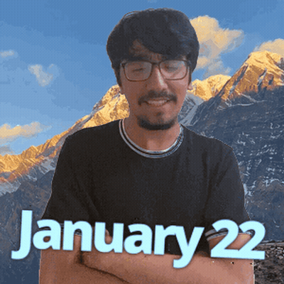 Man With Glasses January 22 Shirt GIF