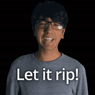 Man With Glasses Let It Rip GIF