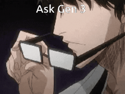 Man With Glasses Looking Down Saying Ask Gen 3 GIF