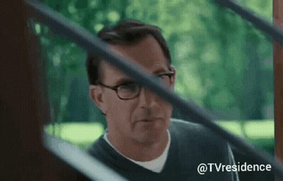 Man With Glasses Looking Through Window #Tvresidence GIF