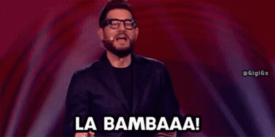 Man With Glasses Making Funny Face La Bambaaa GIF
