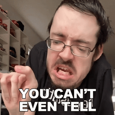Man With Glasses Making Funny Face Saying You Can't Even Tell GIF