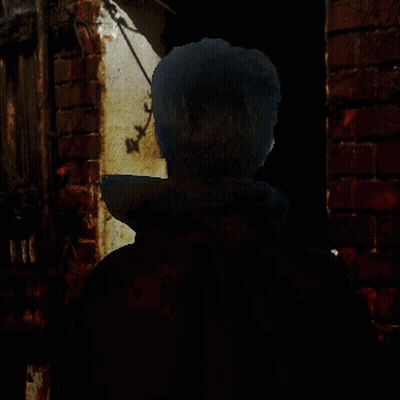 Man With Glasses Open Mouth At Brick Wall GIF