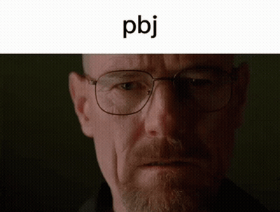 Man With Glasses PBJ GIF