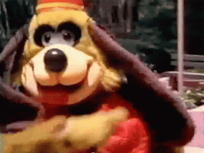 Man With Glasses Pointing At Tap Here GIF