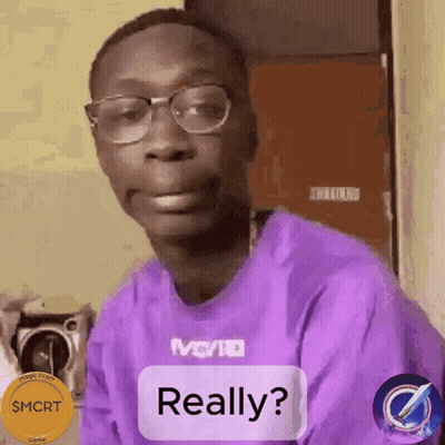Man With Glasses Purple Shirt Asks If He Is Really GIF