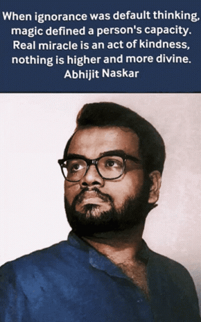 Man With Glasses Quote Abhijit Naskar GIF