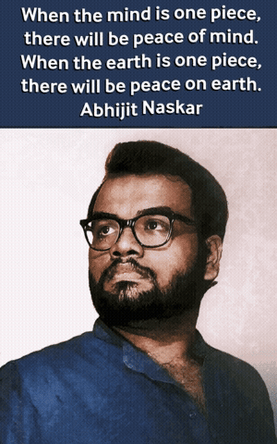 Man With Glasses Quote By Abhijit Naskar GIF