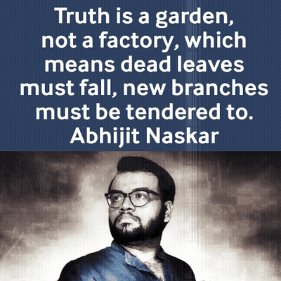Man With Glasses Quote By Abhijit Naskar GIF