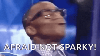 Man With Glasses Saying Afraid Not Sparky GIF