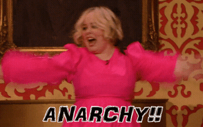 Man With Glasses Saying Anarchy GIF