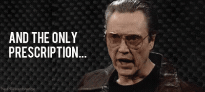 Man With Glasses Saying And The Only Prescription GIF
