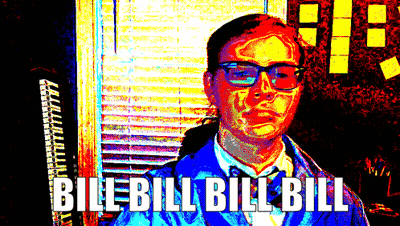 Man With Glasses Saying Bill Bill Bill GIF