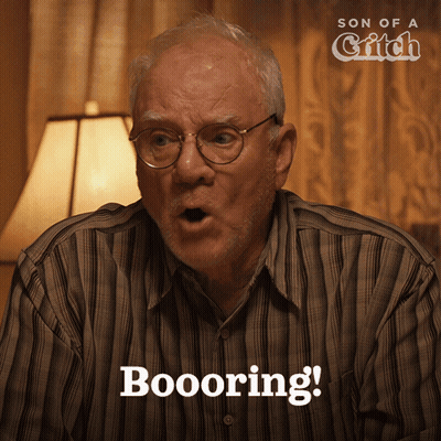 Man With Glasses Saying Booring GIF