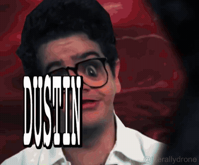 Man With Glasses Saying Dustin GIF