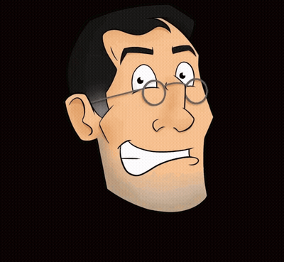 Man With Glasses Saying Eeeeeeeeeeeeeeeee GIF