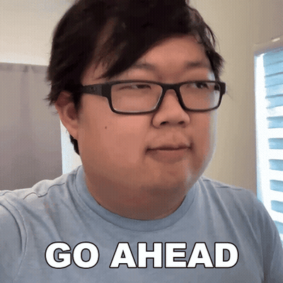 Man With Glasses Saying Go Ahead GIF