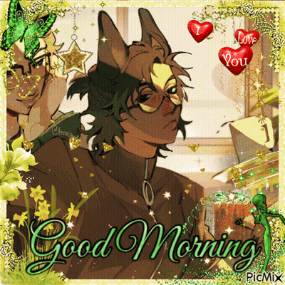 Man With Glasses Saying Good Morning GIF