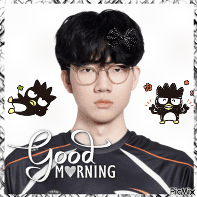 Man With Glasses Saying Good Morning GIF