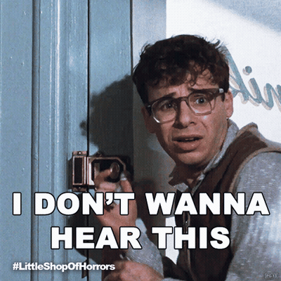 Man With Glasses Saying I Don't Wanna Hear This GIF