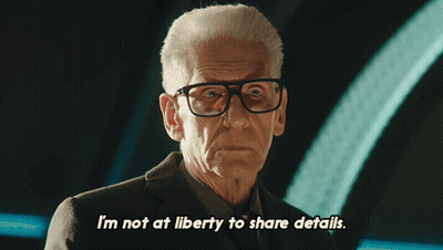 Man With Glasses Saying I'm Not At Liberty To Share Details GIF