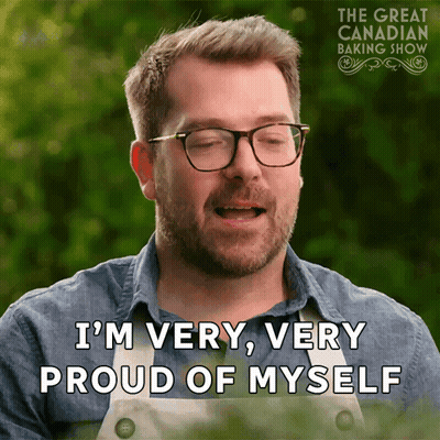Man With Glasses Saying I'm Proud GIF